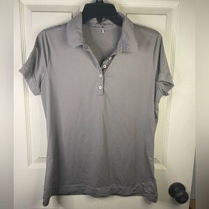 Nike‎ golf polo dry fit in grey with Riverside golf course on sleeve embr…